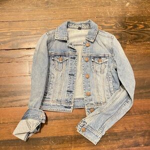 Vintage denim cropped jacket